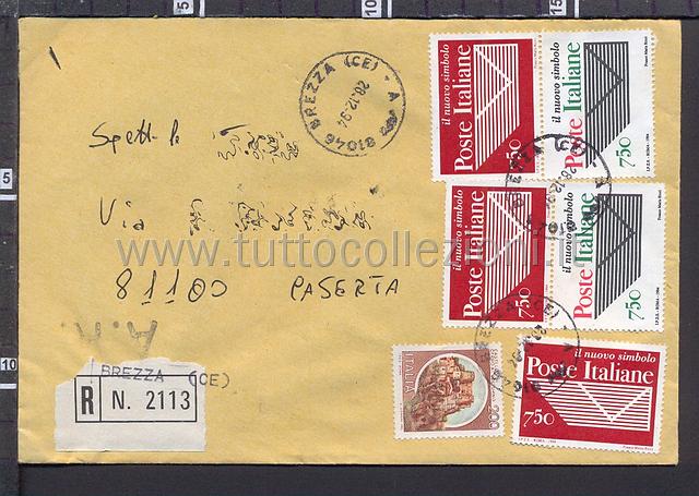 Collezionismo di storia postale buste viaggiate affrancatura tariffe postali degli anni 1990-99